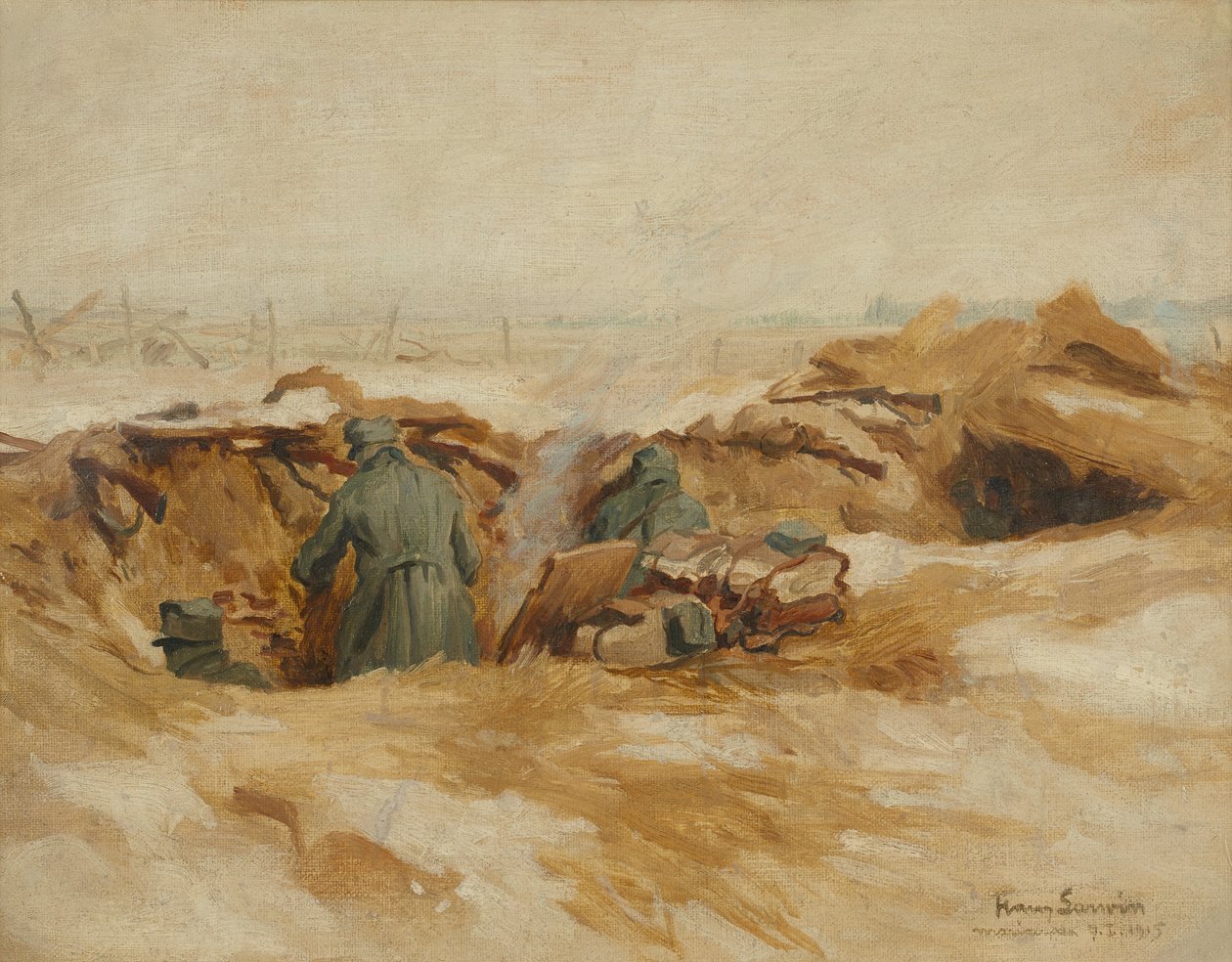 trincheira de Hans Larwin