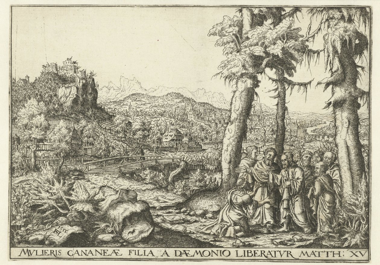 Paisagem com Cristo e a Mulher de Canaã de Hans Lautensack
