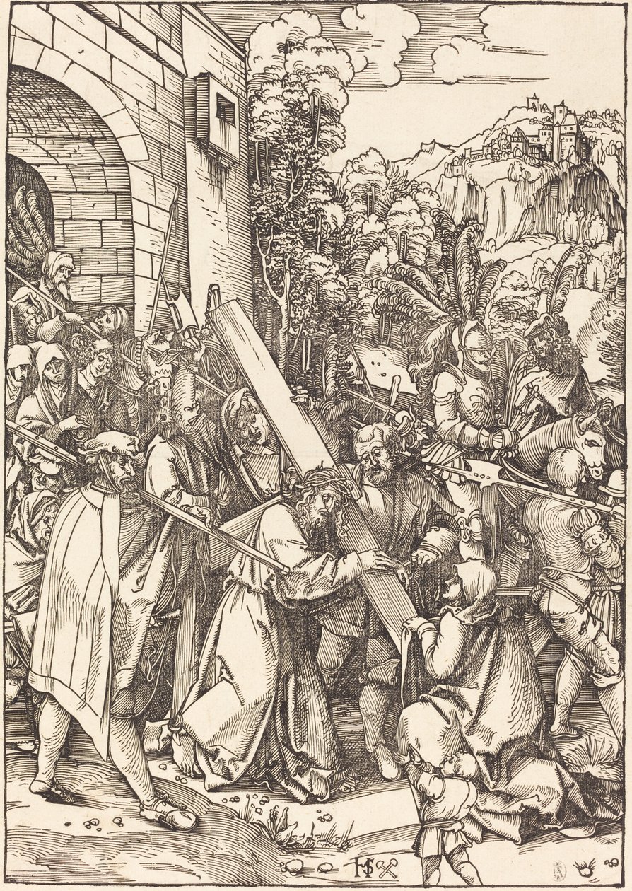 Cristo carregando a cruz de Hans Leonard Schaufelein