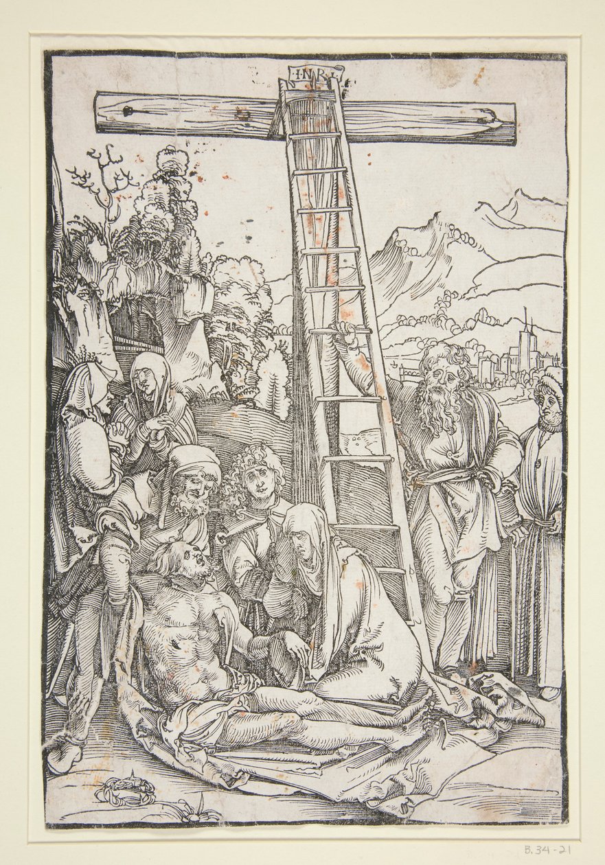 Lamentação de Cristo (da Paixão de Cristo) de Hans Leonard Schaufelein