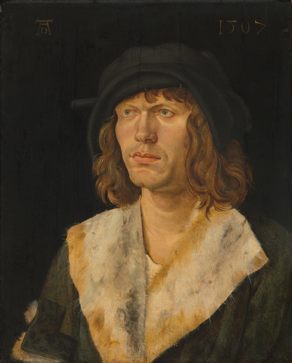 Retrato de um Homem, c. 1507 (óleo sobre painel) de Hans Leonard Schaufelein