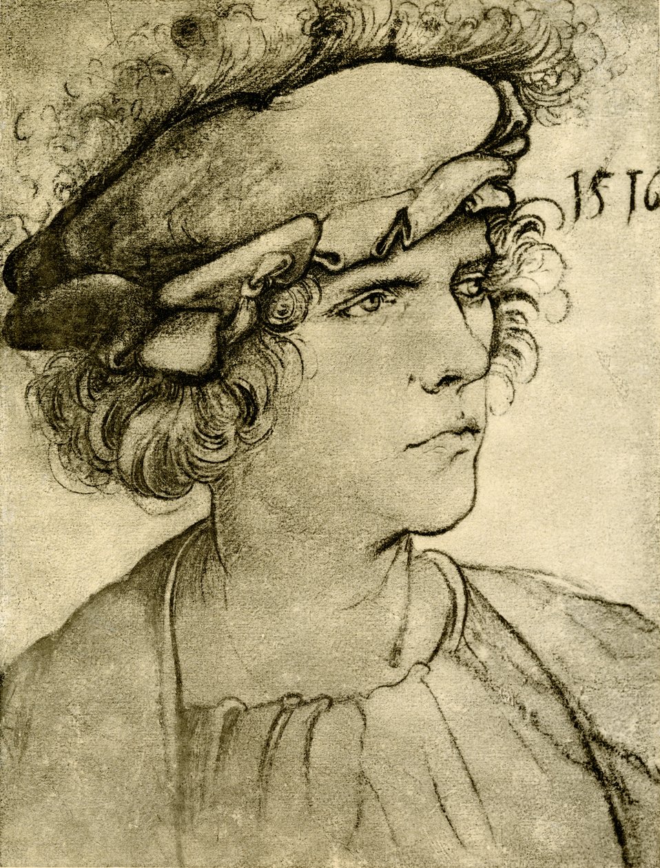 Retrato de um estranho de Hans Leonard Schaufelein