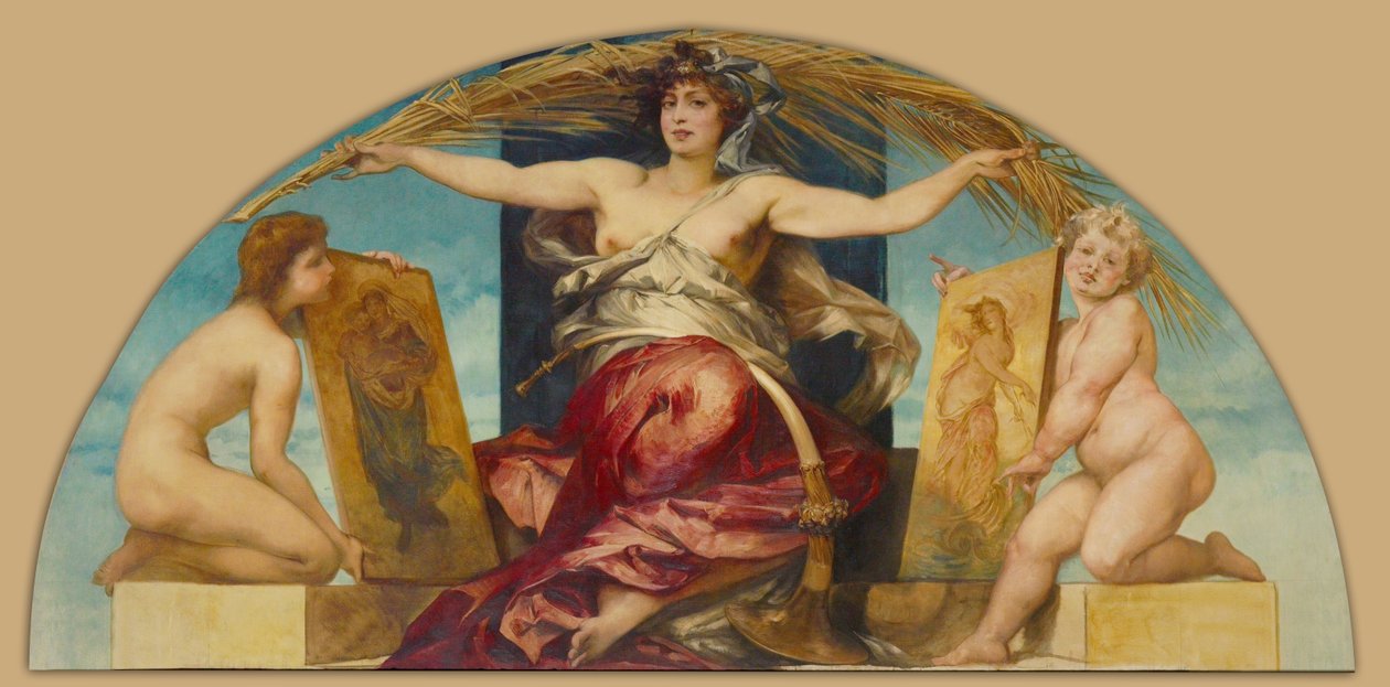 Alegoria da pintura religiosa e profana de Hans Makart