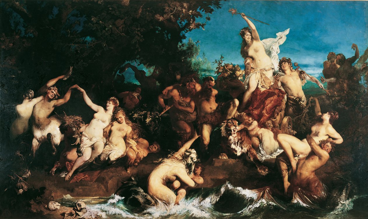 Baco e Ariadne de Hans Makart