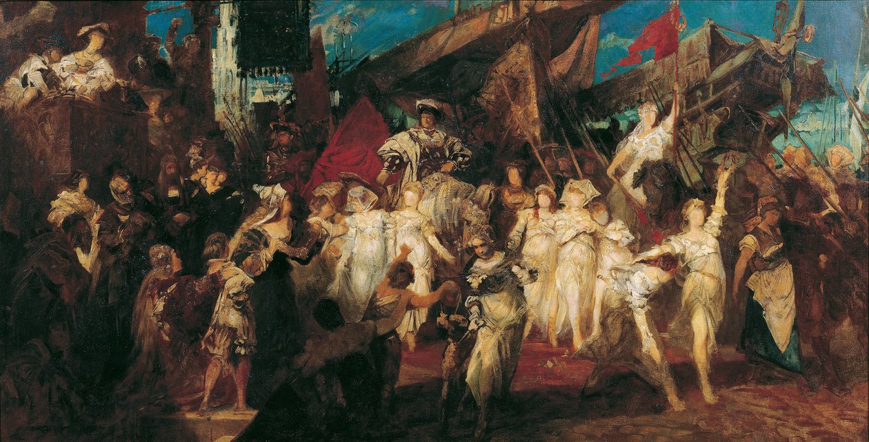 Entrada de Carlos V em Antuérpia de Hans Makart