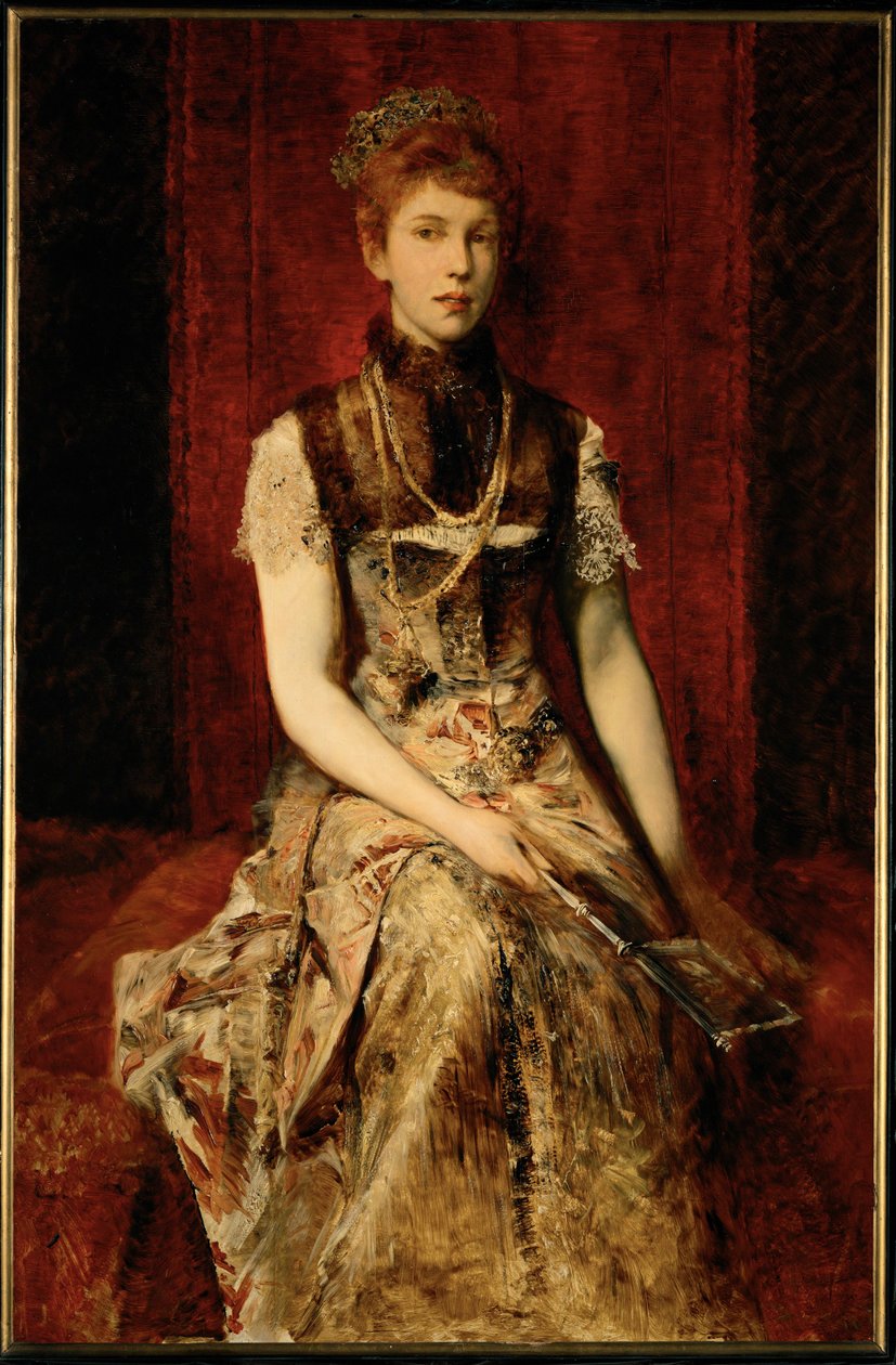 Dora Fournier-Gabillon ... (pintura sobre madeira) de Hans Makart