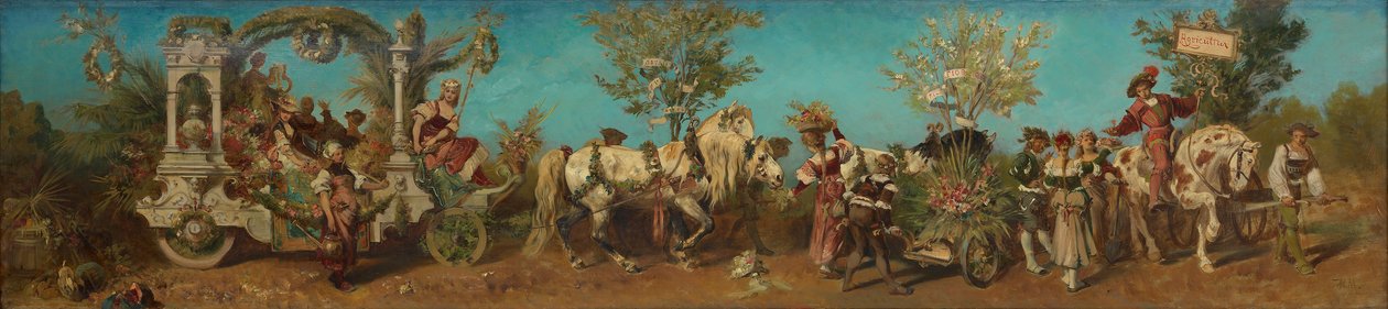 Projecto para o cortejo festivo de 1879 - A horticultura de Hans Makart