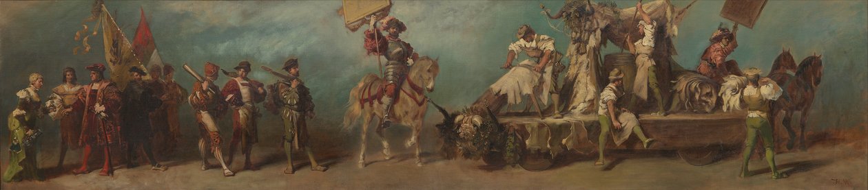 Esboço para o cortejo festivo de 1879 - Os curtidores de Hans Makart