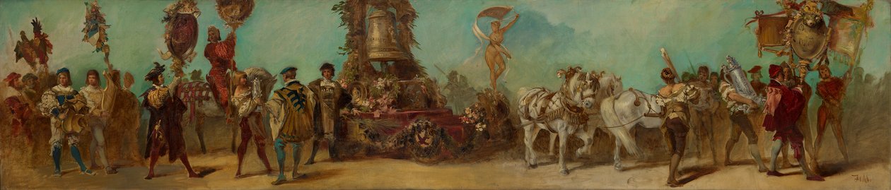 Projecto para o cortejo festivo de 1879 - Os gravadores e fundidores de bronze de Hans Makart