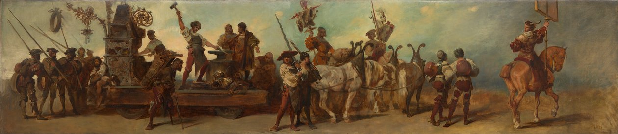 Projecto para o cortejo festivo de 1879 - A forja de Hans Makart