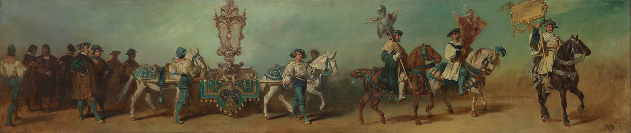 Projecto para o cortejo festivo de 1879 - Os latoeiros de Hans Makart