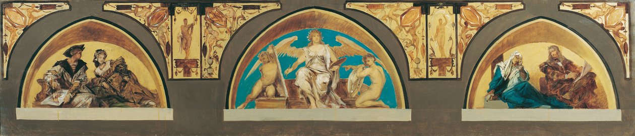 Holbein, Alegoria da Pintura, Dürer de Hans Makart