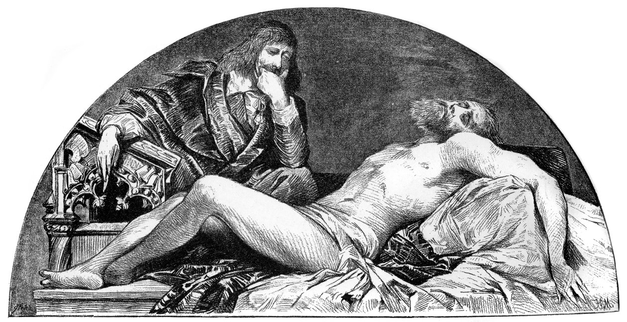 Joseph Ribera, artista espanhol ativo na Itália, c1880-1882. de Hans Makart