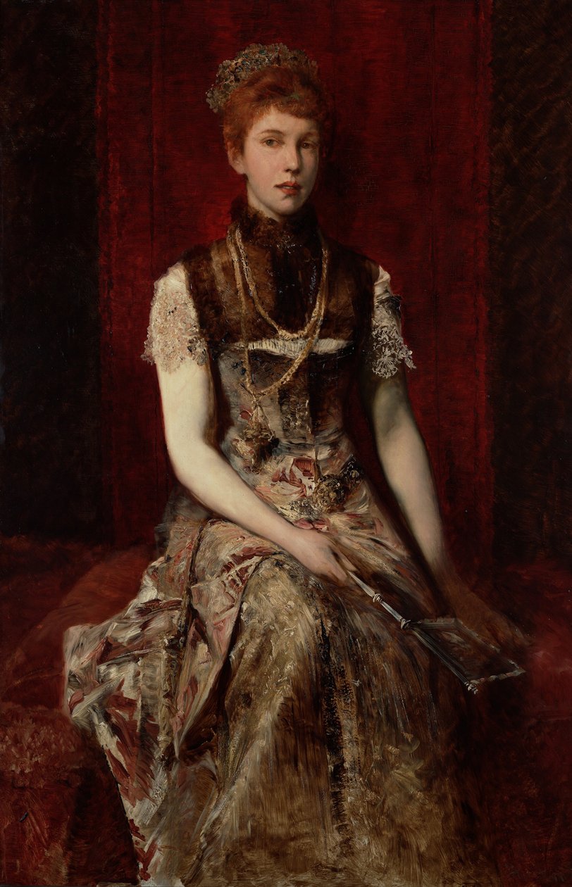 Retrato de Dora Fournier-Gabillon, ca 1879 de Hans Makart