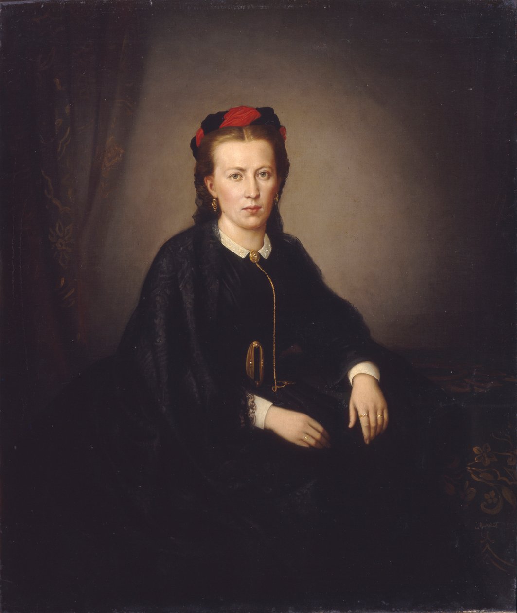 Retrato de uma mulher de Hans Makart