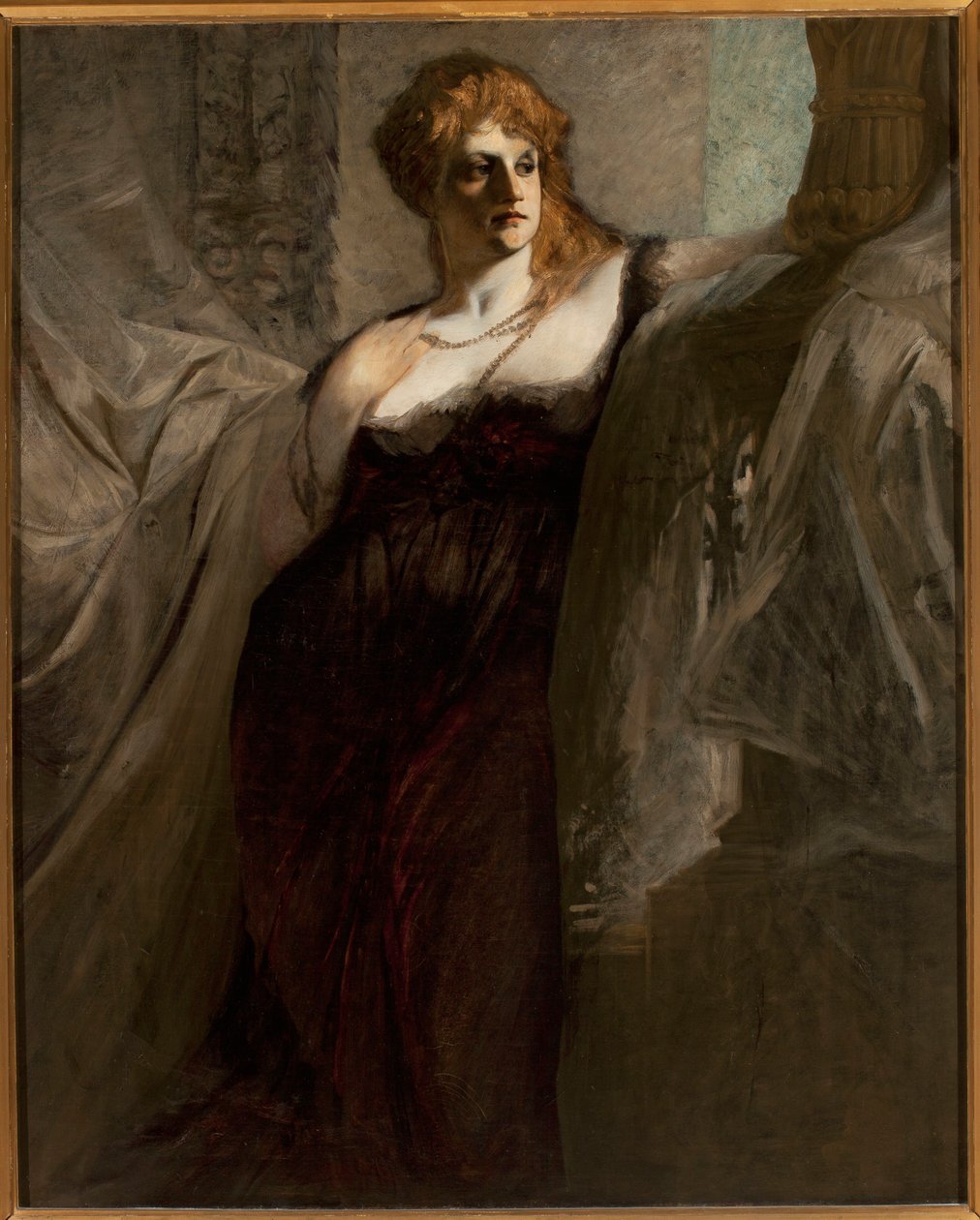 Retrato de uma jovem mulher de Hans Makart