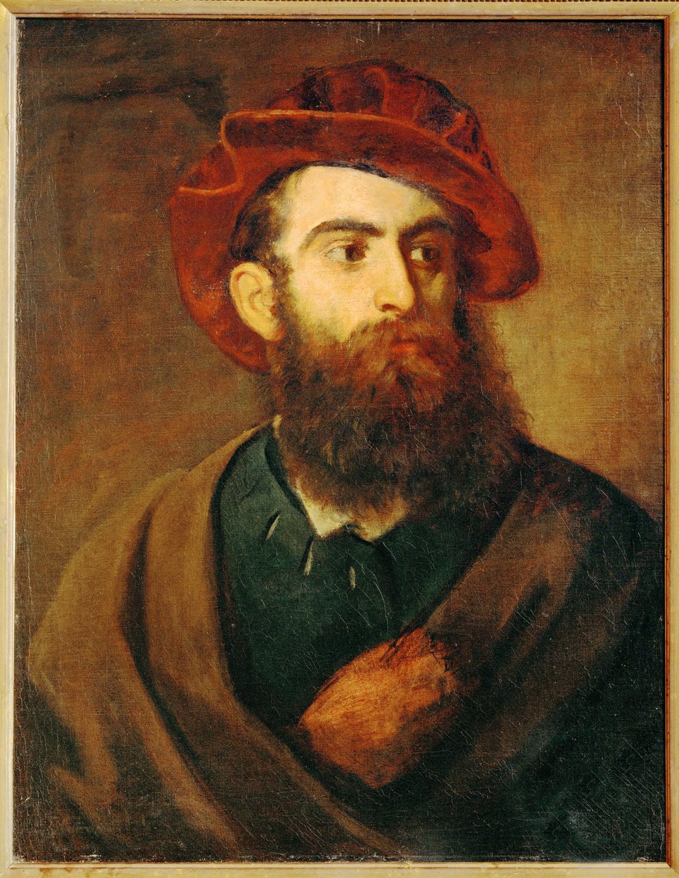 Autorretrato ... (pintura sobre tela) de Hans Makart