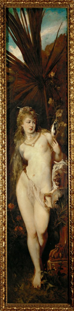Vista - da série Die fuenf Sinne ... (óleo sobre tela) de Hans Makart