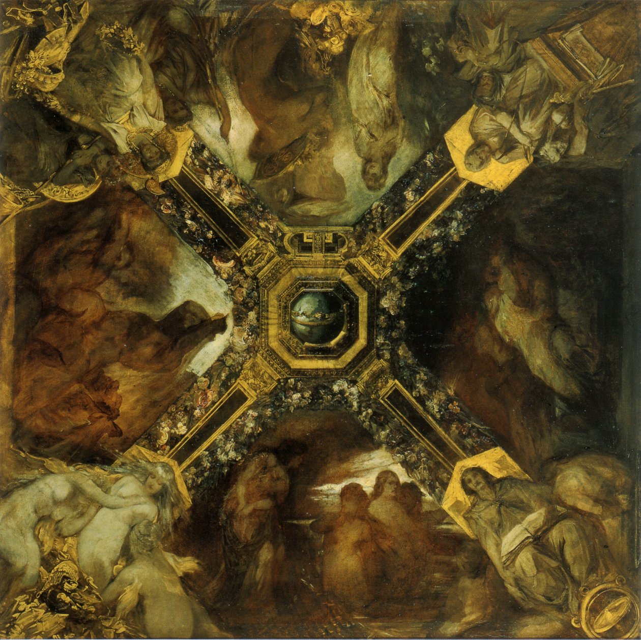 O Anel do Estudo Nibelung, 1871-1872 de Hans Makart