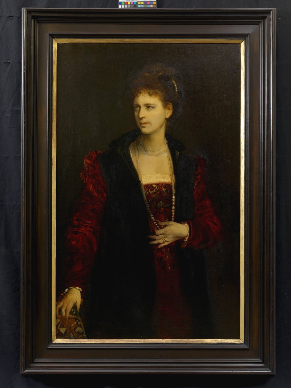 Zerline Gabillon, nascida em Würzburg (1834-1892), atriz de Hans Makart