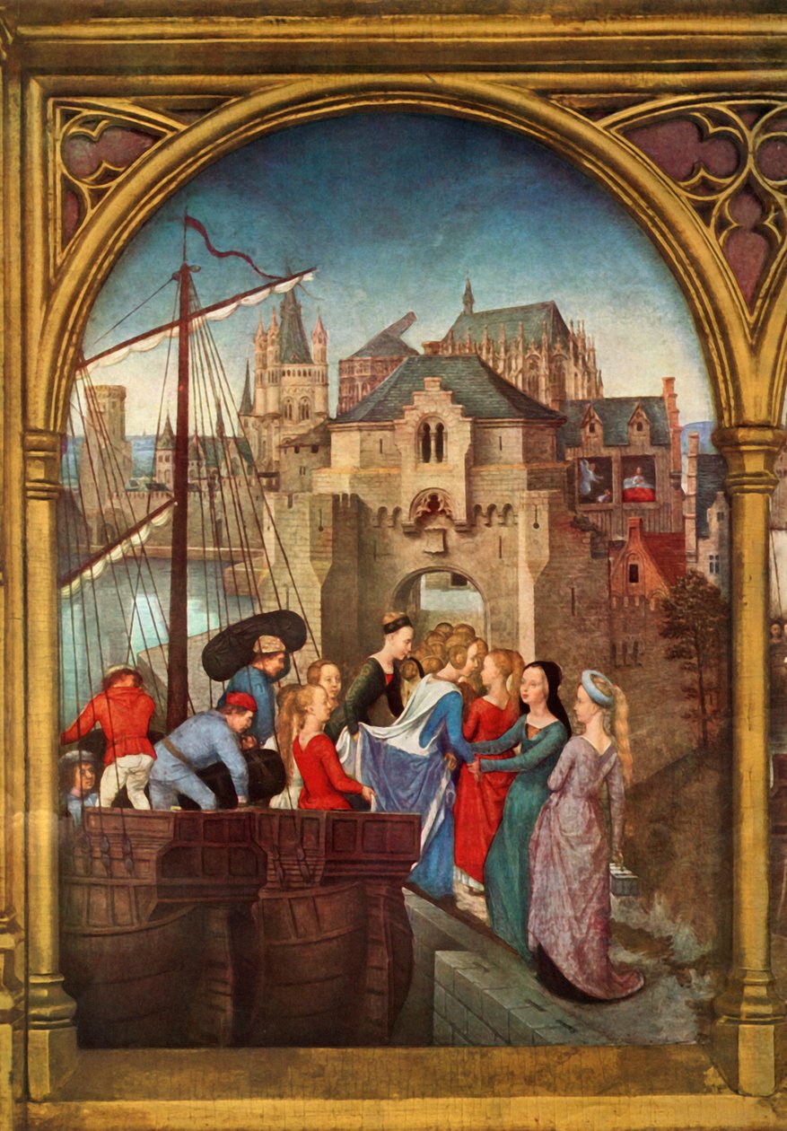 Chegada em Colônia, 1489. de Hans Memling