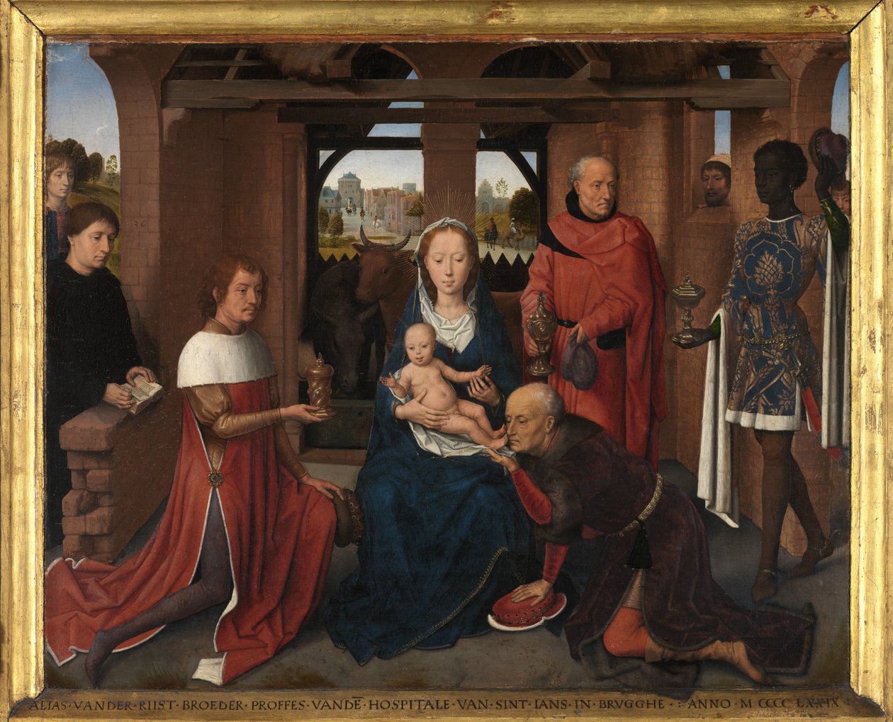 Painel central do Tríptico de Jan Floreins de Hans Memling