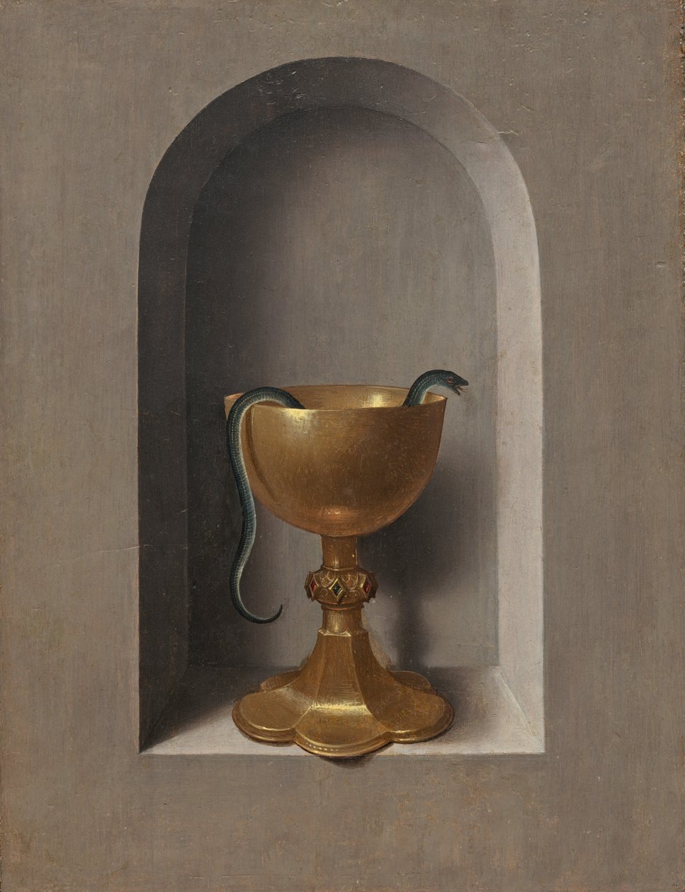 Cálice de São João Evangelista [reverso] de Hans Memling