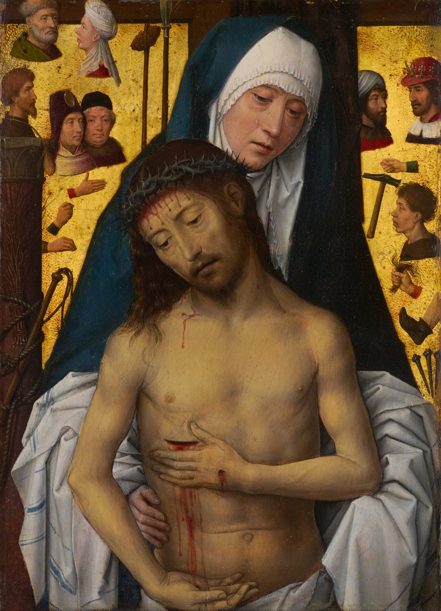A Virgem Maria mostra o Homem das Dores de Hans Memling