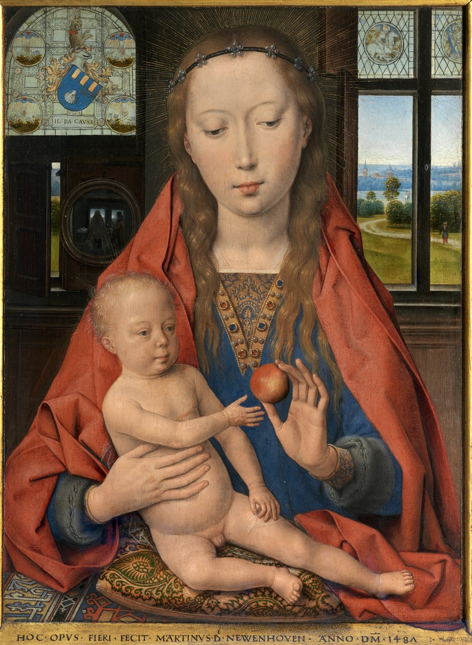 Detalhe do Díptico de Maarten van Nieuwenhove de Hans Memling