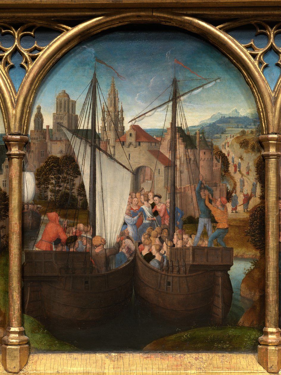 Detalhe da Relíquia de Santa Úrsula de Hans Memling