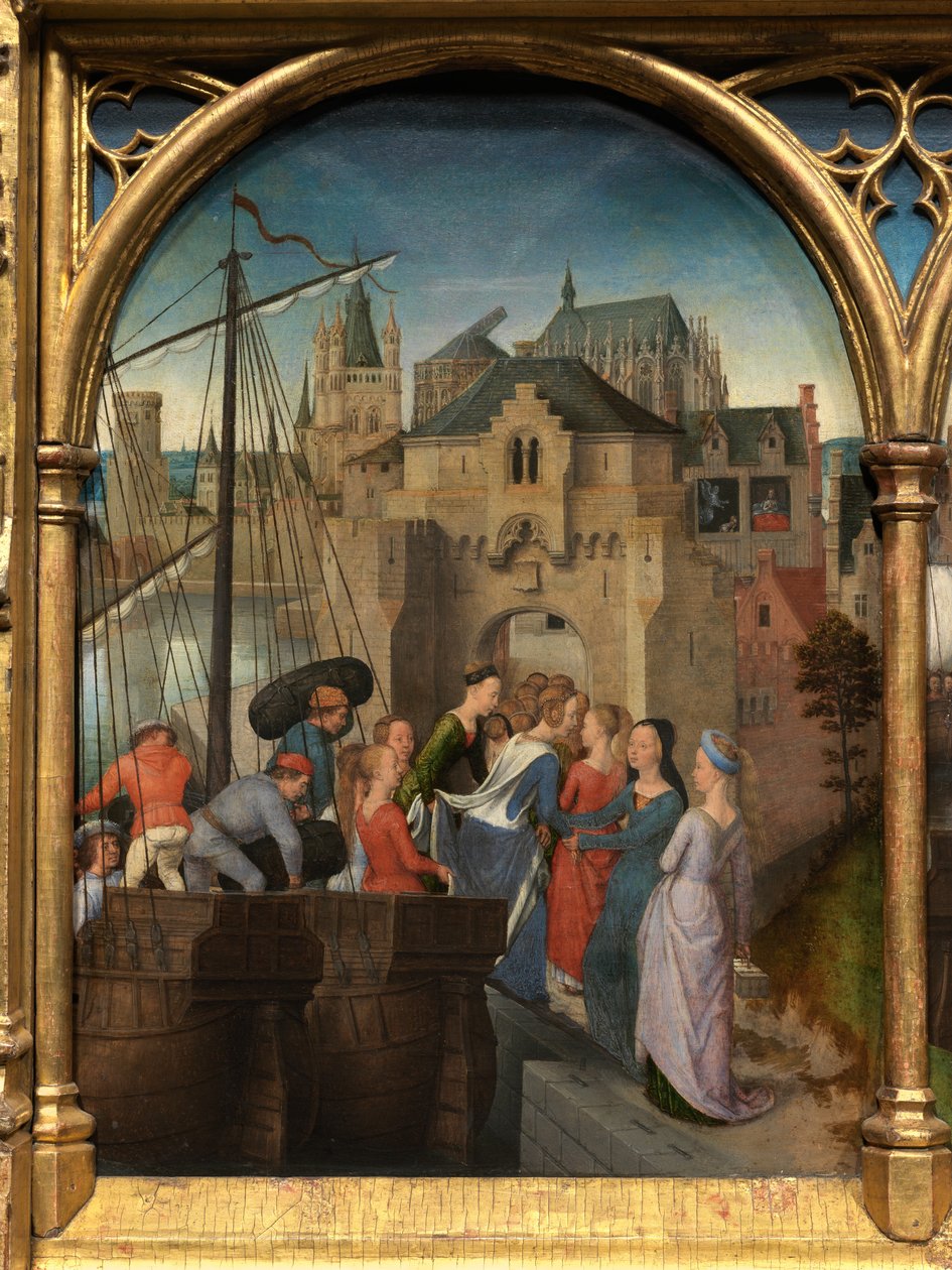 Detalhe da Relíquia de Santa Úrsula de Hans Memling