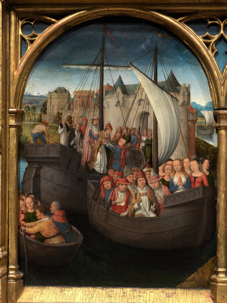 Detalhe da Relíquia de Santa Úrsula de Hans Memling