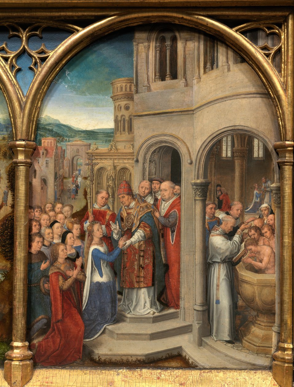 Detalhe da Relíquia de Santa Úrsula de Hans Memling