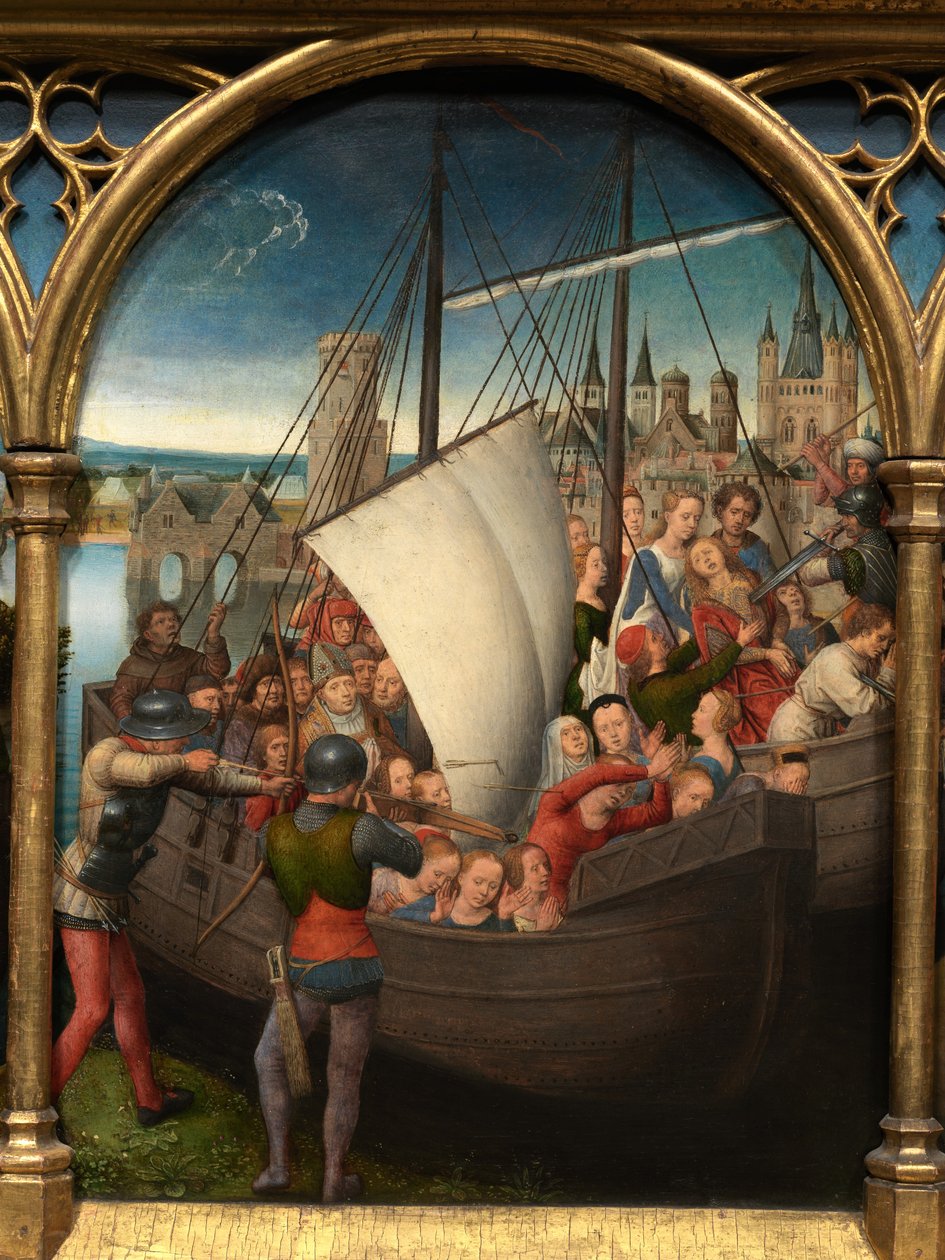 Detalhe da Relíquia de Santa Úrsula de Hans Memling