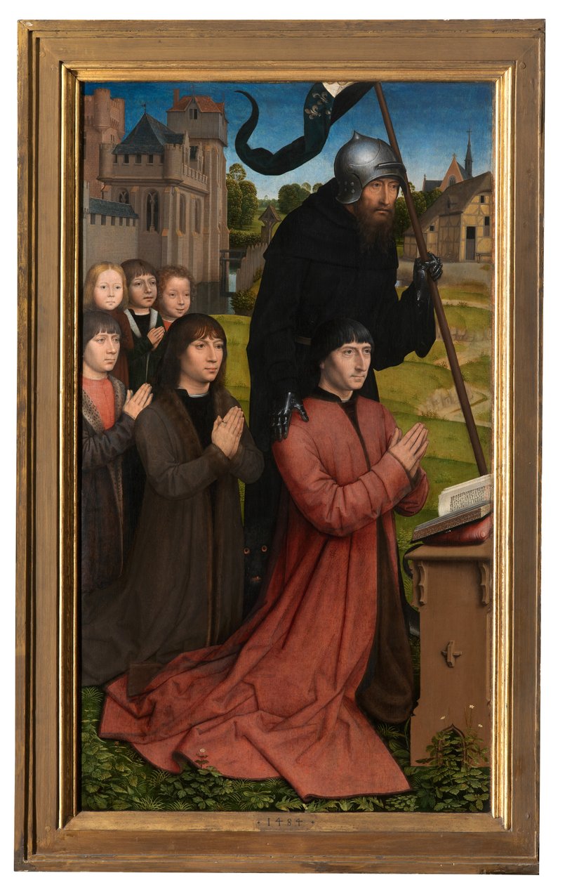 Detalhe do Tríptico de Willem Moreel de Hans Memling