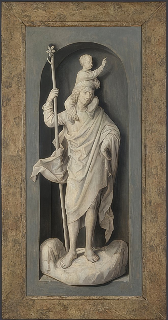 São Cristóvão. Por volta de 1478 de Hans Memling