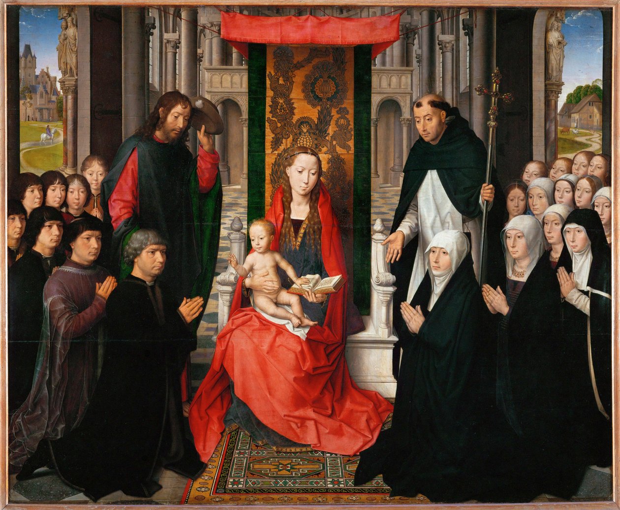 A Virgem de Jacques Floreins - Madona e criança ... de Hans Memling