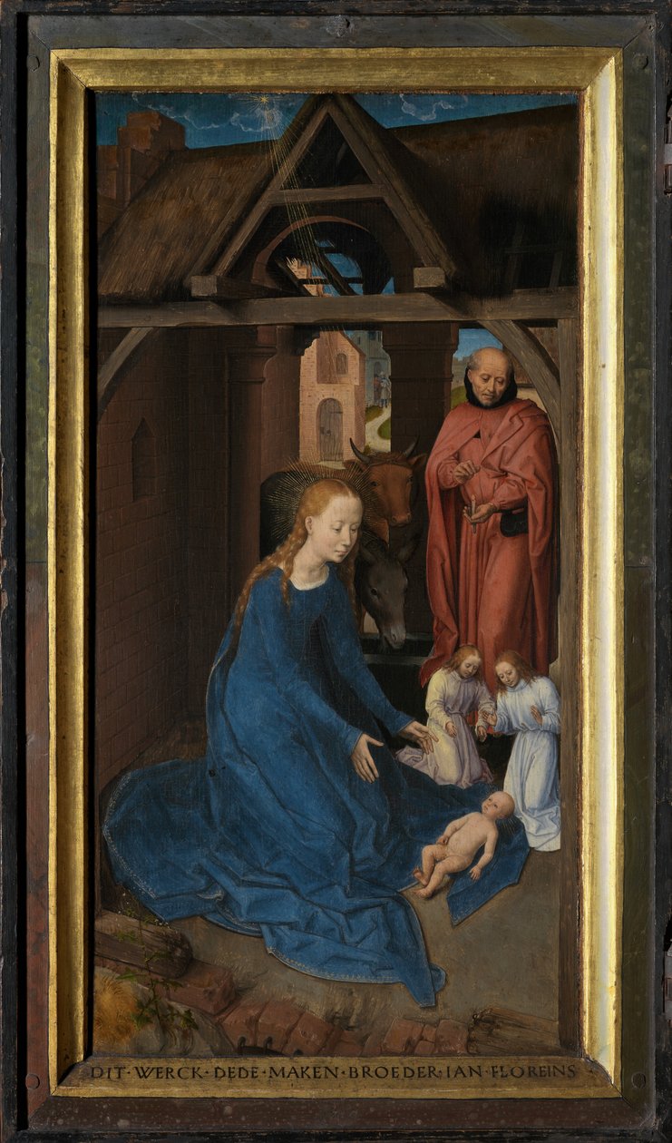 Painel esquerdo do Tríptico de Jan Floreins de Hans Memling
