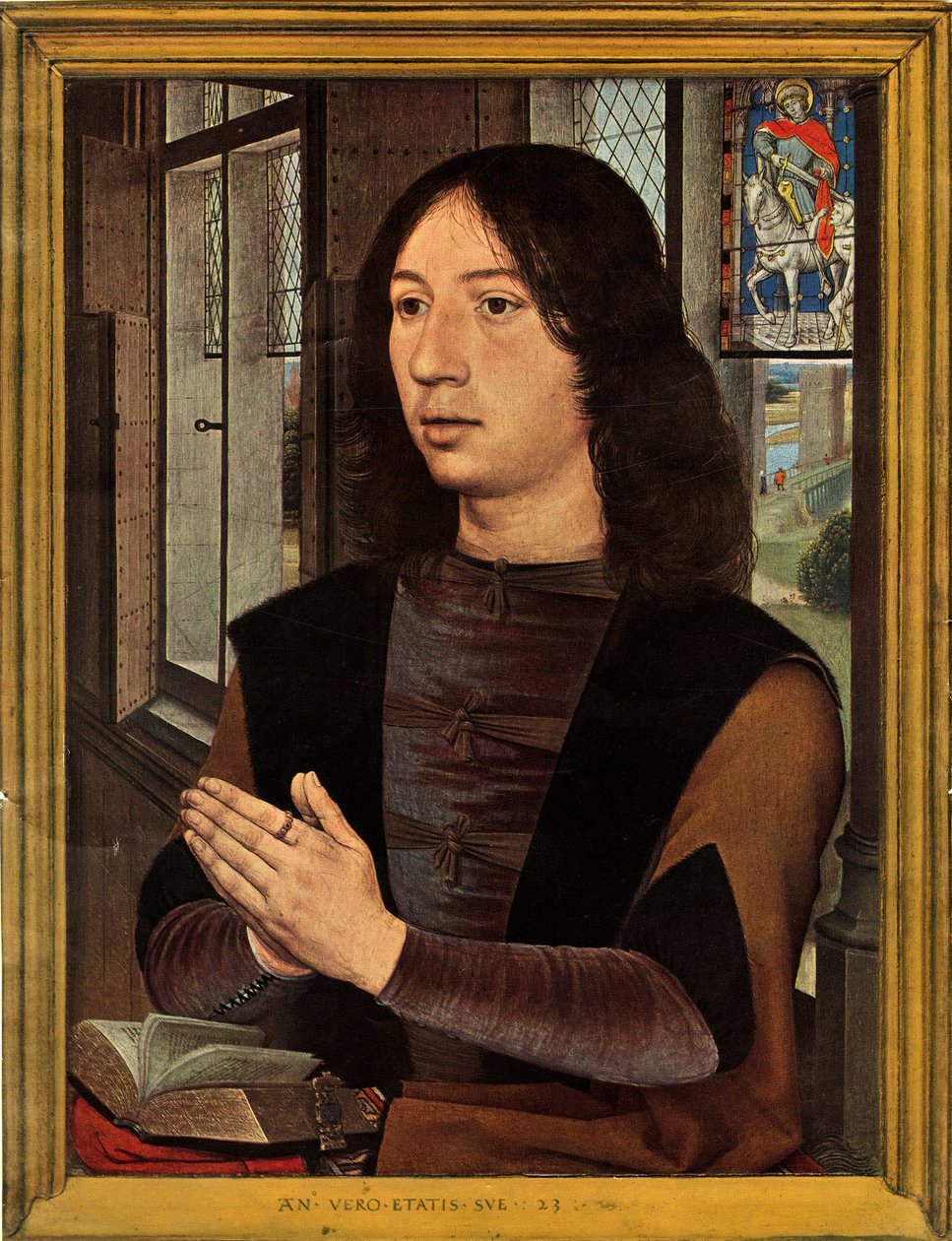 Retrato de Martin Van Nieuwenhowen, 1478. de Hans Memling