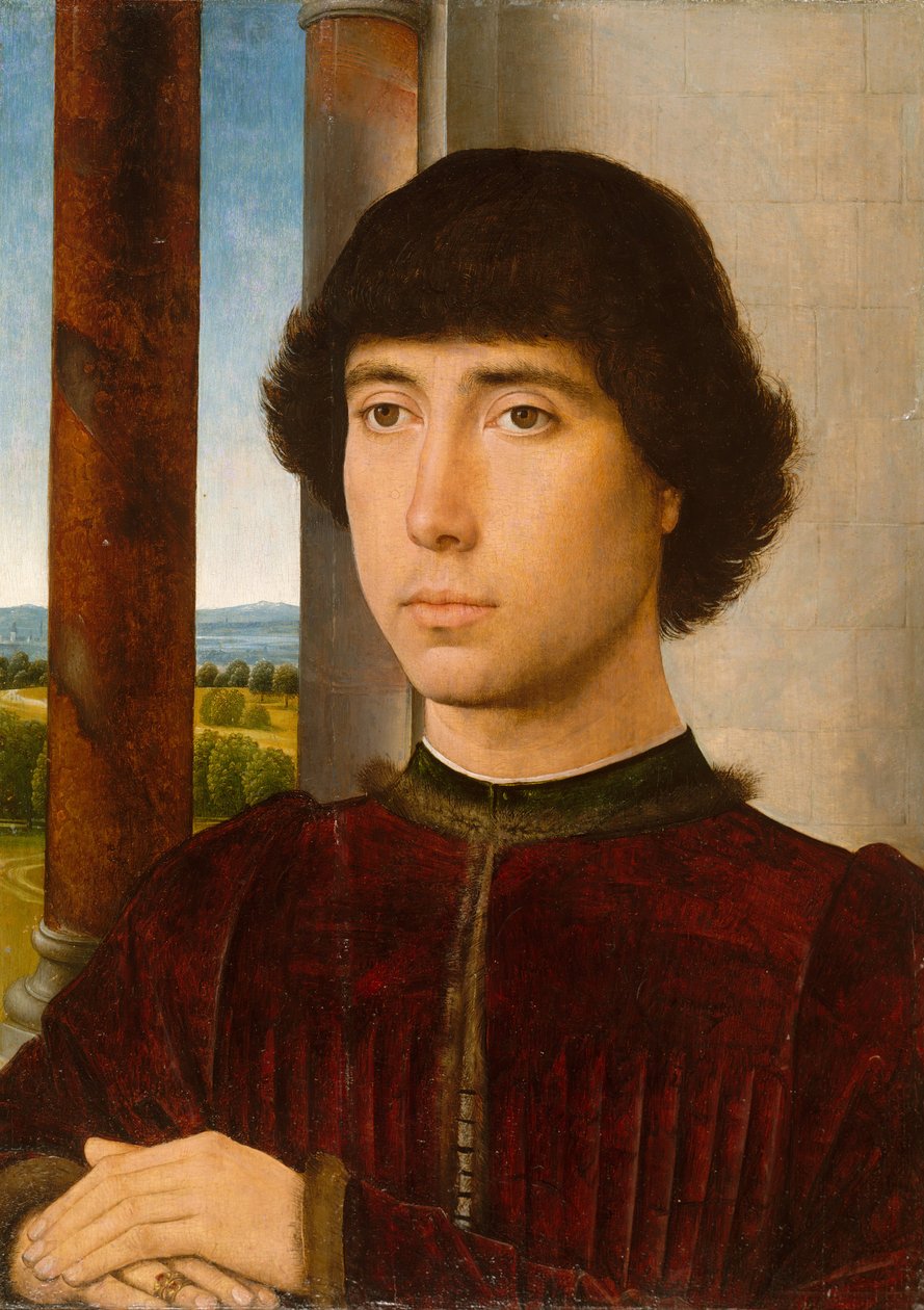 Retrato de um jovem, ca. 1472-75. de Hans Memling