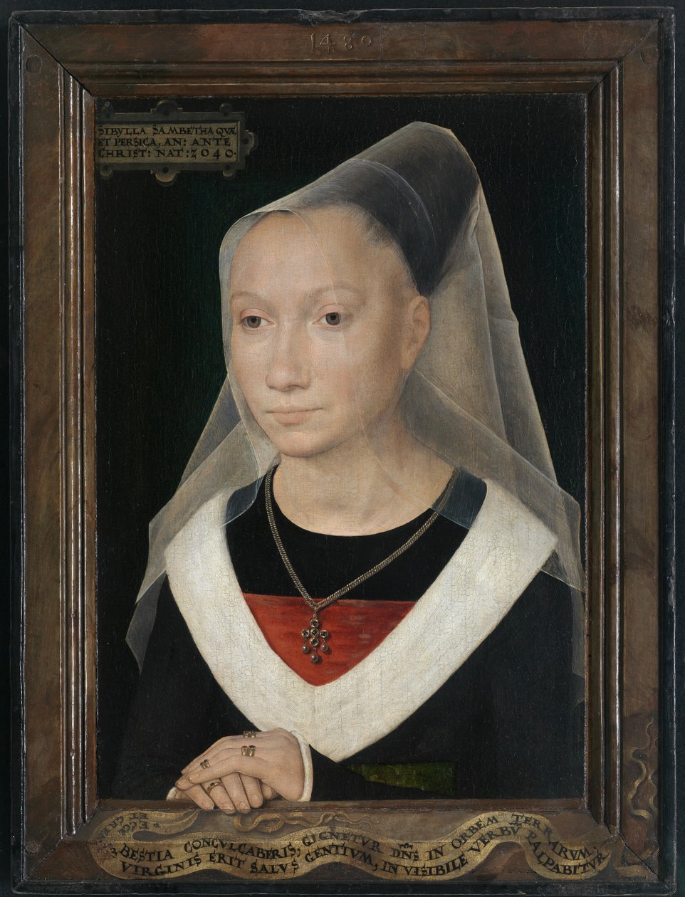 Retrato de uma jovem mulher de Hans Memling