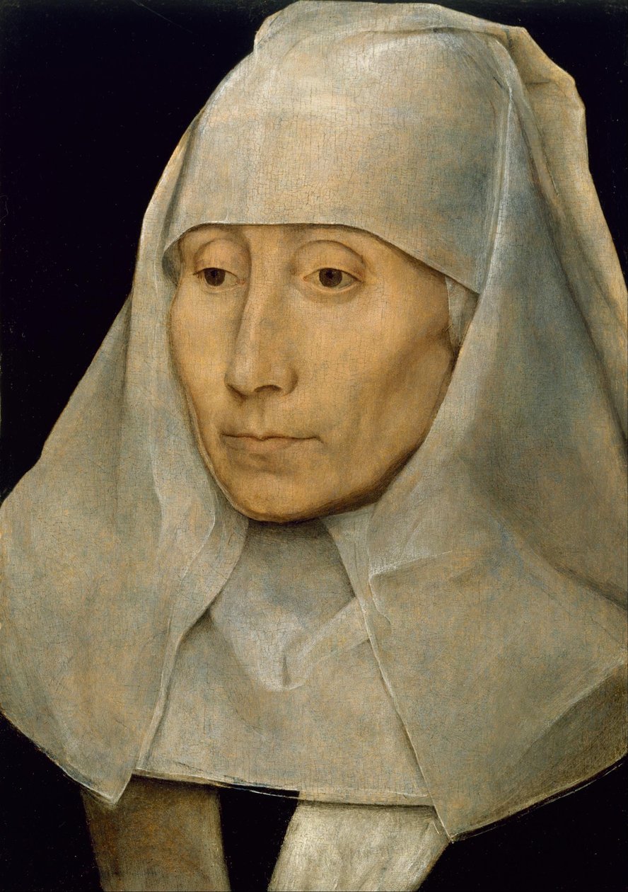 Retrato de uma mulher idosa de Hans Memling