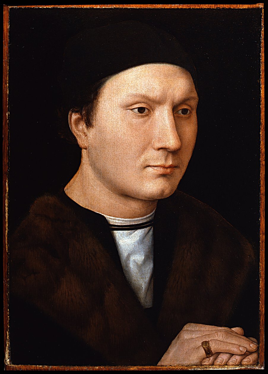 Retrato de um homem desconhecido, ca 1485 de Hans Memling