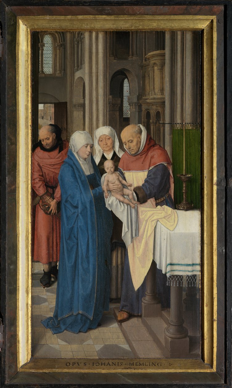 Painel direito do Tríptico de Jan Floreins de Hans Memling