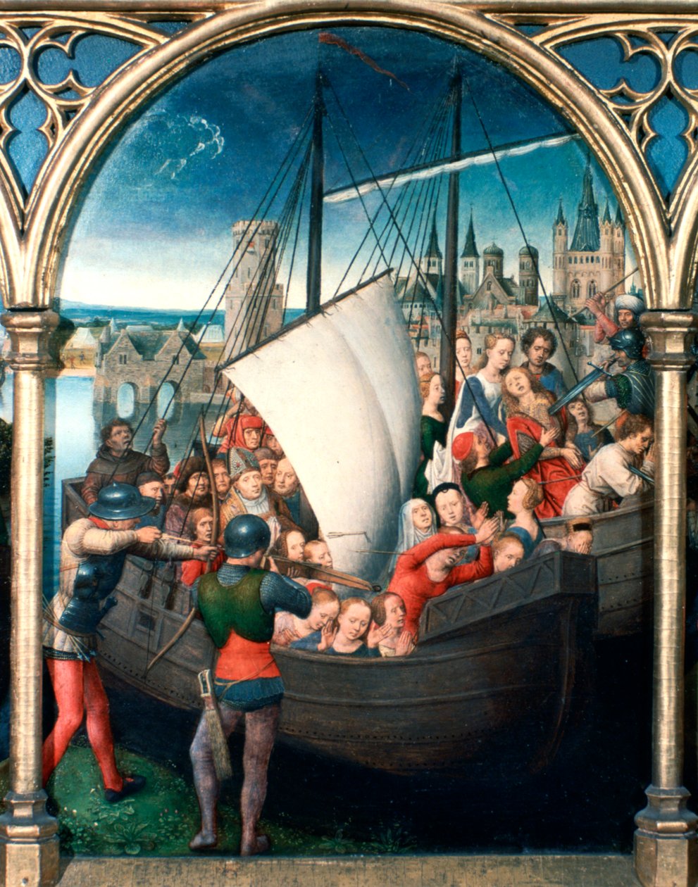 Santuário de Santa Úrsula, Martírio, 1489 de Hans Memling