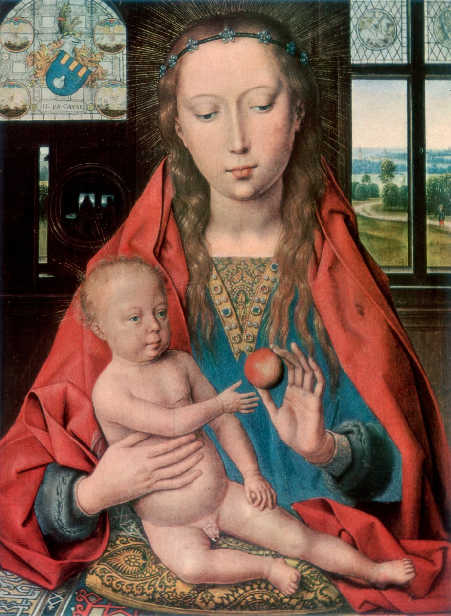 A Madonna e a Criança, 1927 de Hans Memling