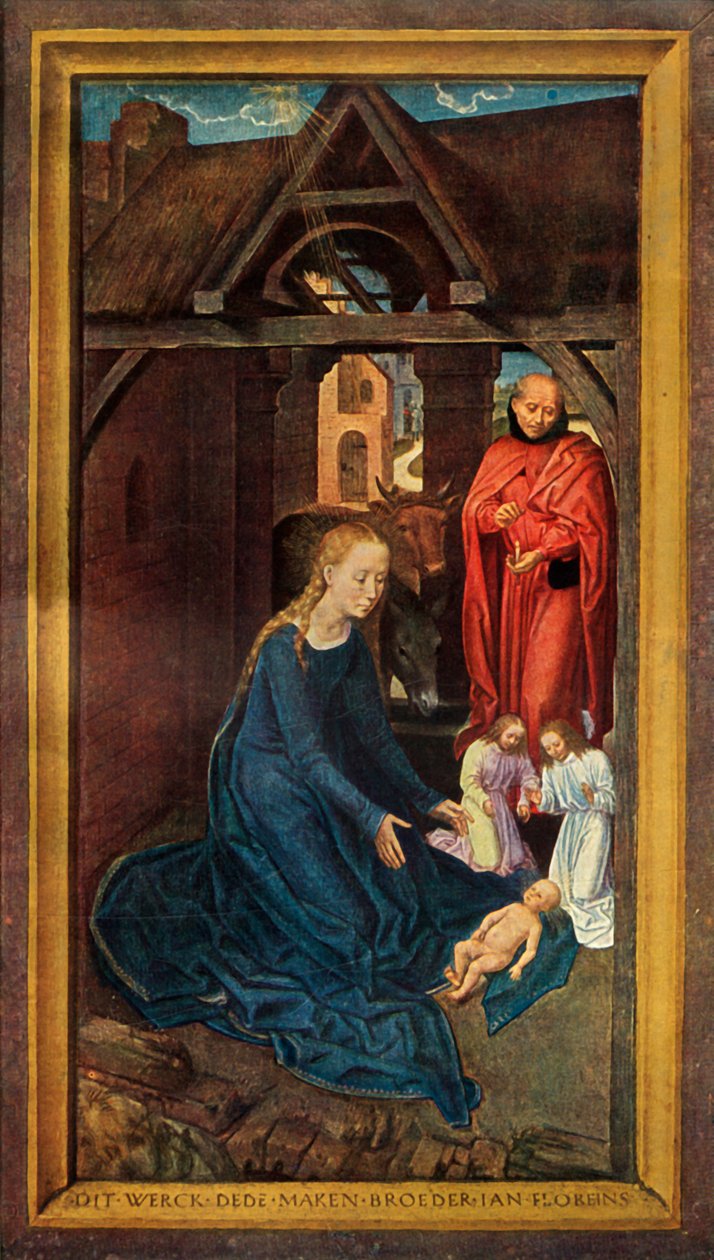 A Natividade, 1479. de Hans Memling