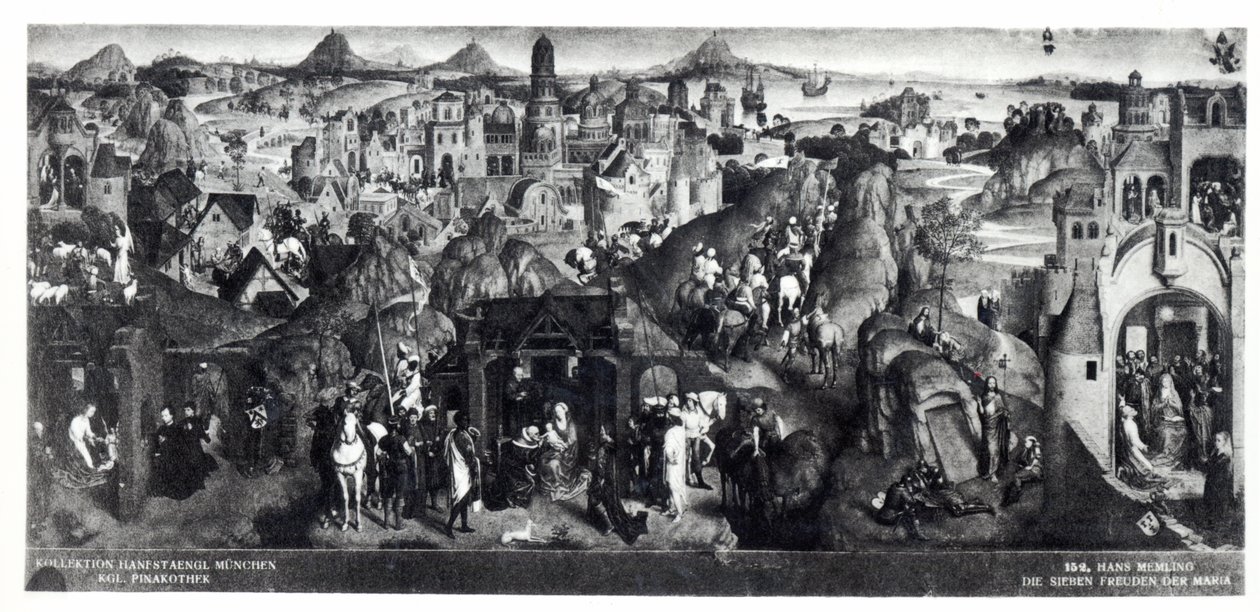 As sete alegrias da virgem, 1480 de Hans Memling