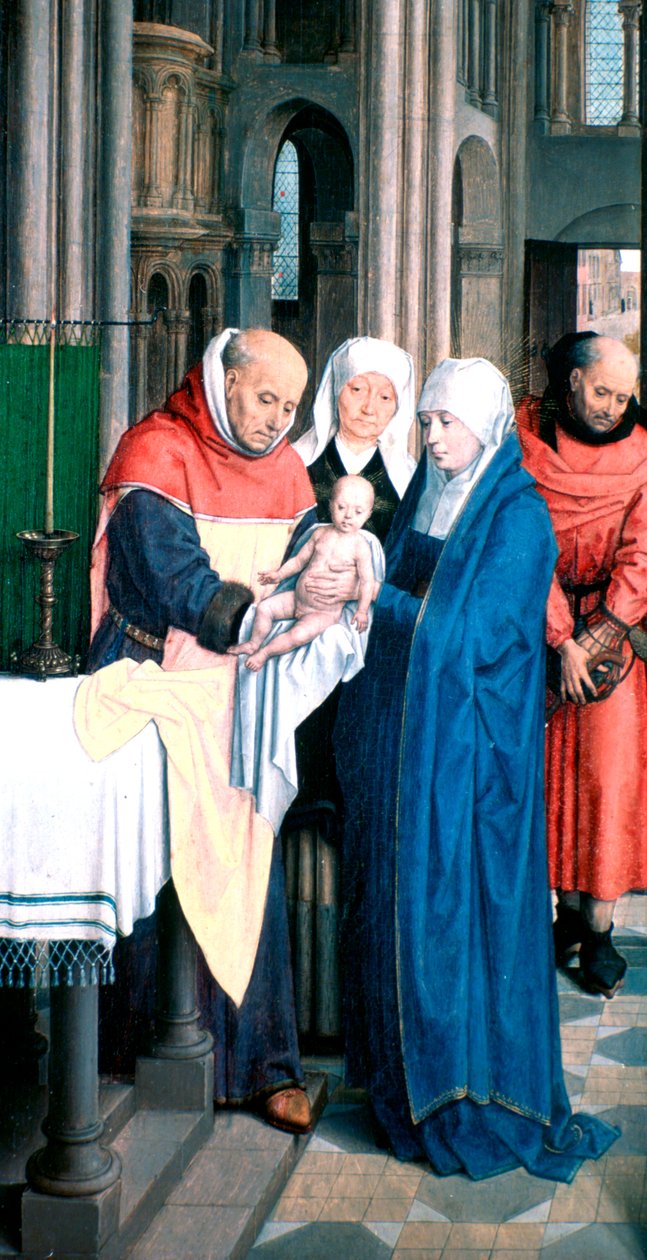 Tríptico de Jan Florain, Detalhe, 1479 de Hans Memling