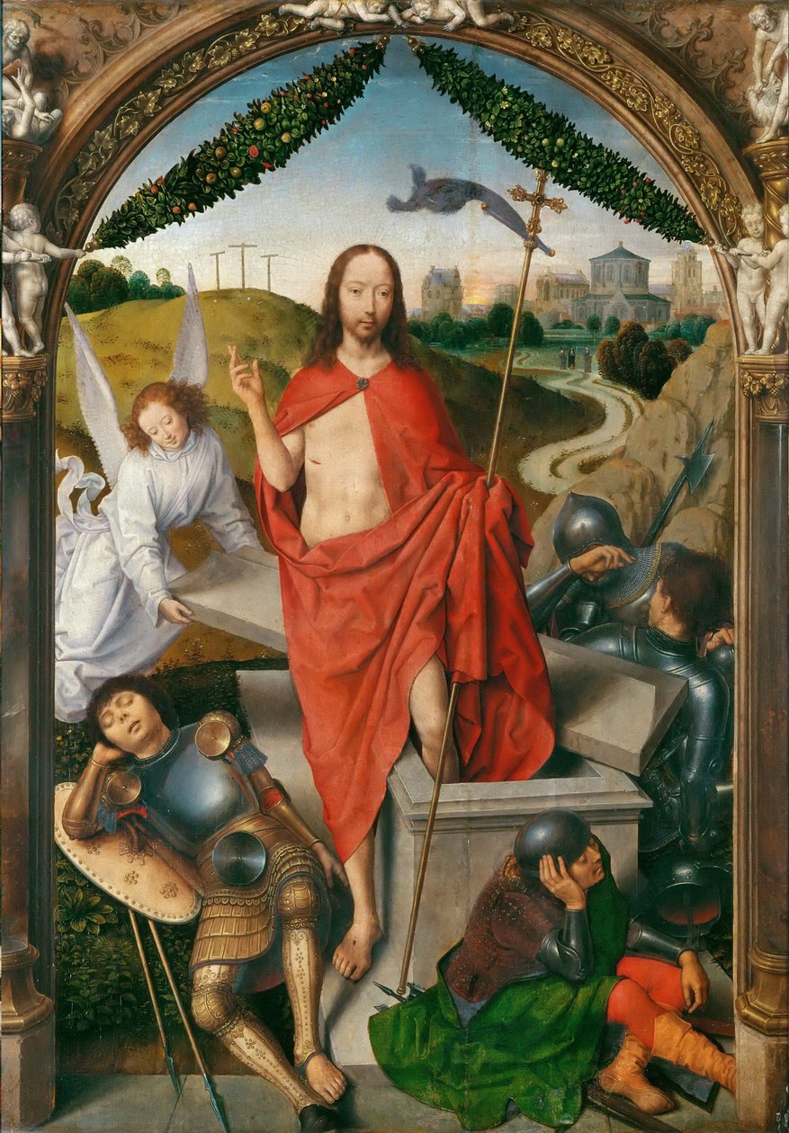 Tríptico do painel Central da Ressurreição de Hans Memling